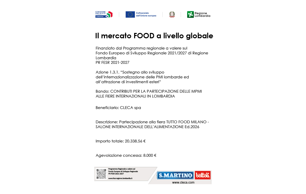CLECA A TUTTOFOOD 2026 | Cleca