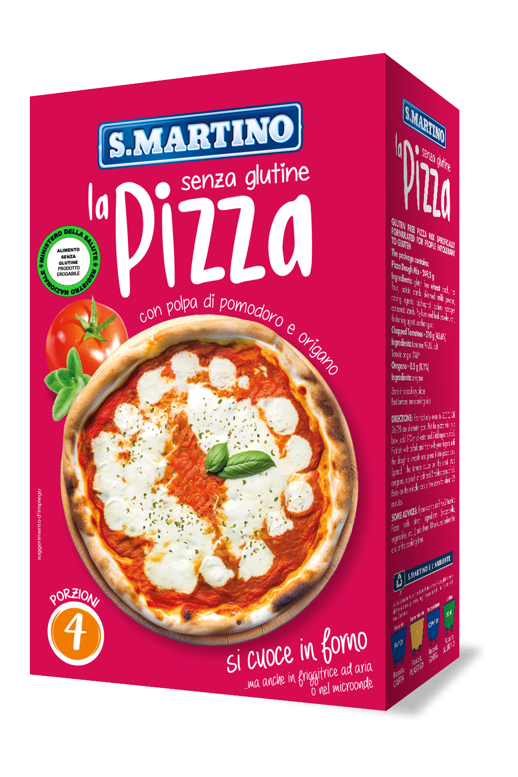 Pizza senza glutine 460g