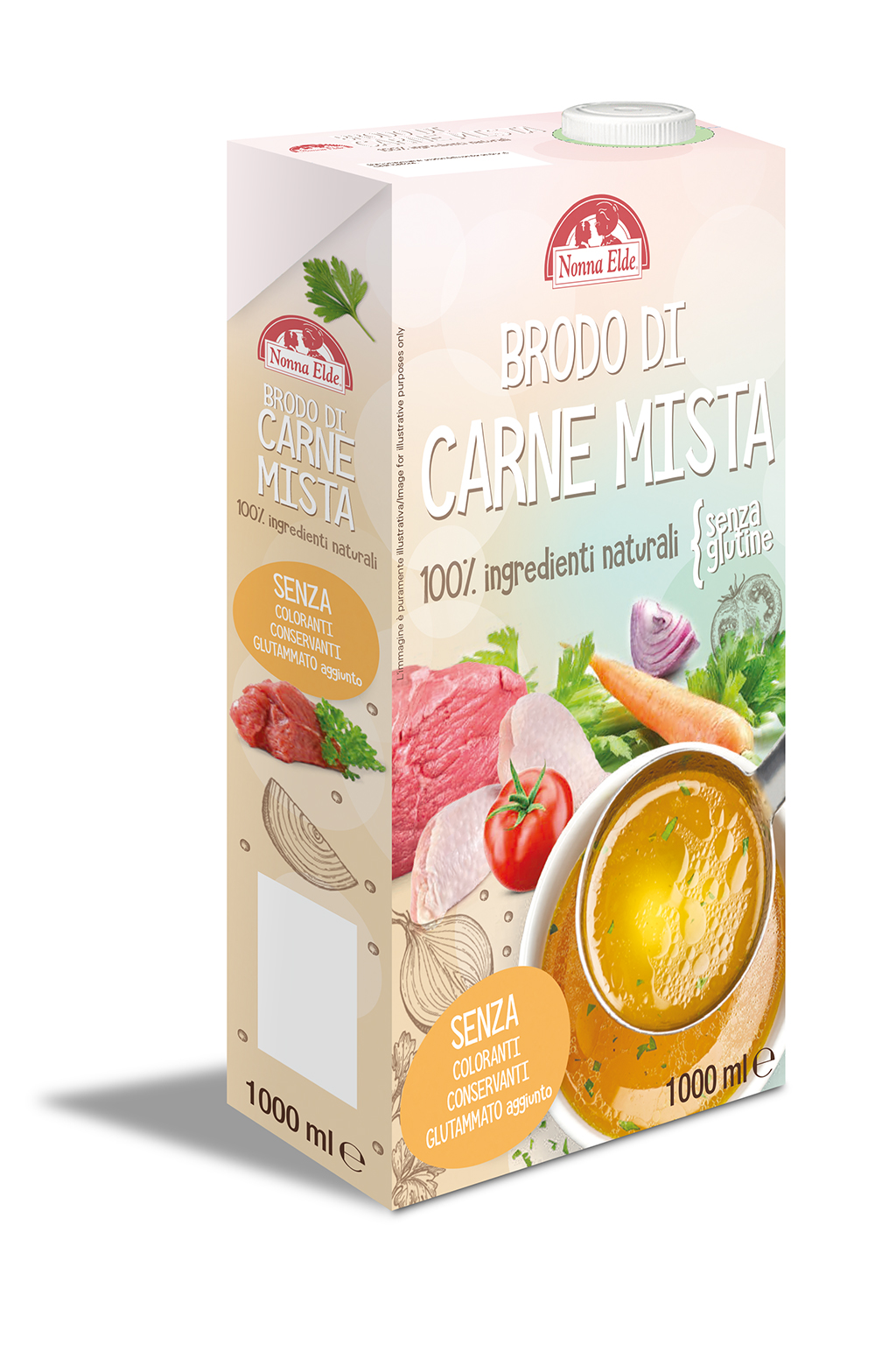 Brodo pronto Carne mista senza glutammato 1 lt